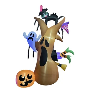 Witch Strike Ghost Tree Family And Big Tongue Ghost Halloween Decorations Outdoor inflatables Hot Sale Halloween Interesting