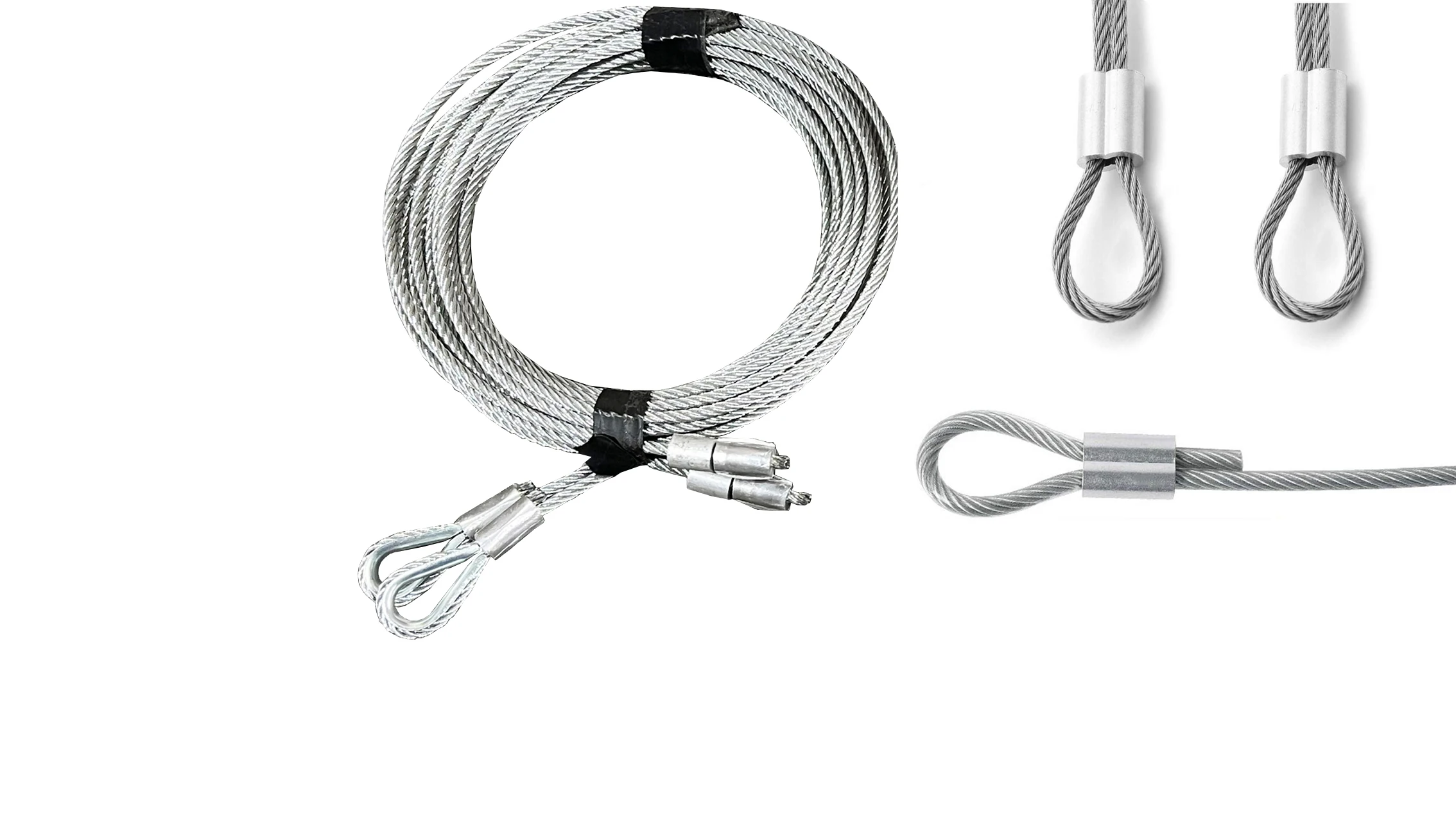 Master Well Sectional Garage Door Kits Lifting Tension Cables For 7
