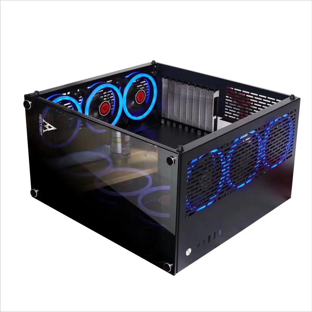 Корпус для настольного компьютера Oem Odm ЦП Rgb корпус для компьютера башня из закаленного стекла окно начального уровня Atx игровой ПК корпус для компьютера