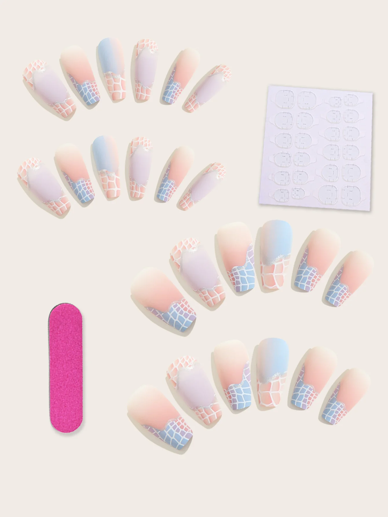 Lameila Factory 24pcs/set Fake Nails Factory Outlet Manicure Set