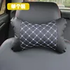 Black headrest with white stitching [Single pack]