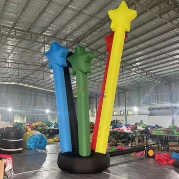 Custom Welcome Inflatable air Dancer Multi-color Star Shape Sky Dancer Inflatable Tube Star for Advertising Promotion