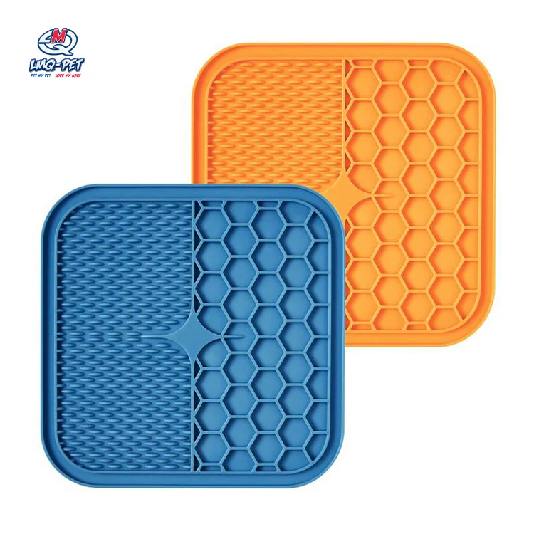 Silicone Lick Pad Slower Feeder Pad Cats Dog Licky Mat Fedding