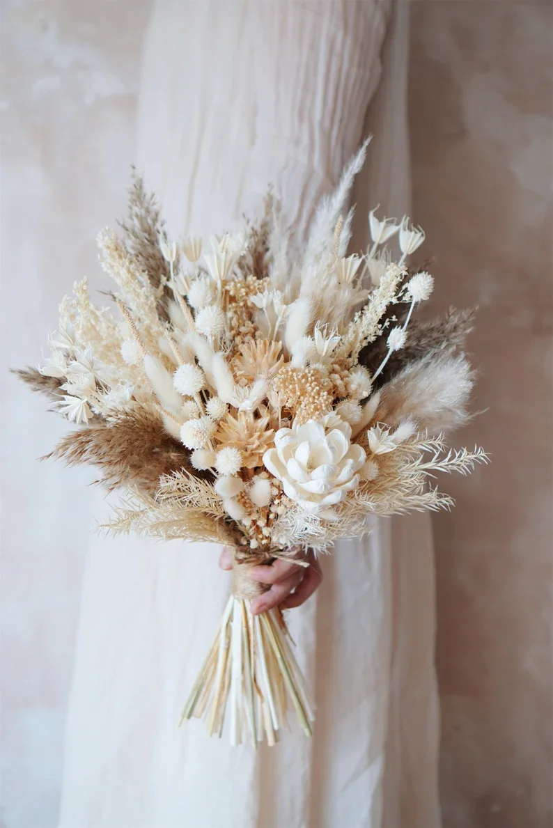 Dry Pampas Grass Flower Material Interior Decor Bouquet Natural Boho ...