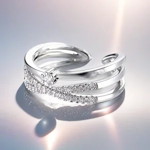 Muxcor Silver Plated Copper Jewelry Rings for Girls Fine Jewelry Rings Fancy Jewellery for Ladies Tarnish Free Rings