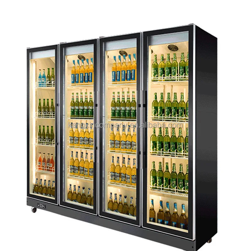 Full Fridge Freezers Air Cooling Luxury Bar Display Refrigerator Wine  Chiller and Beverage Coolers