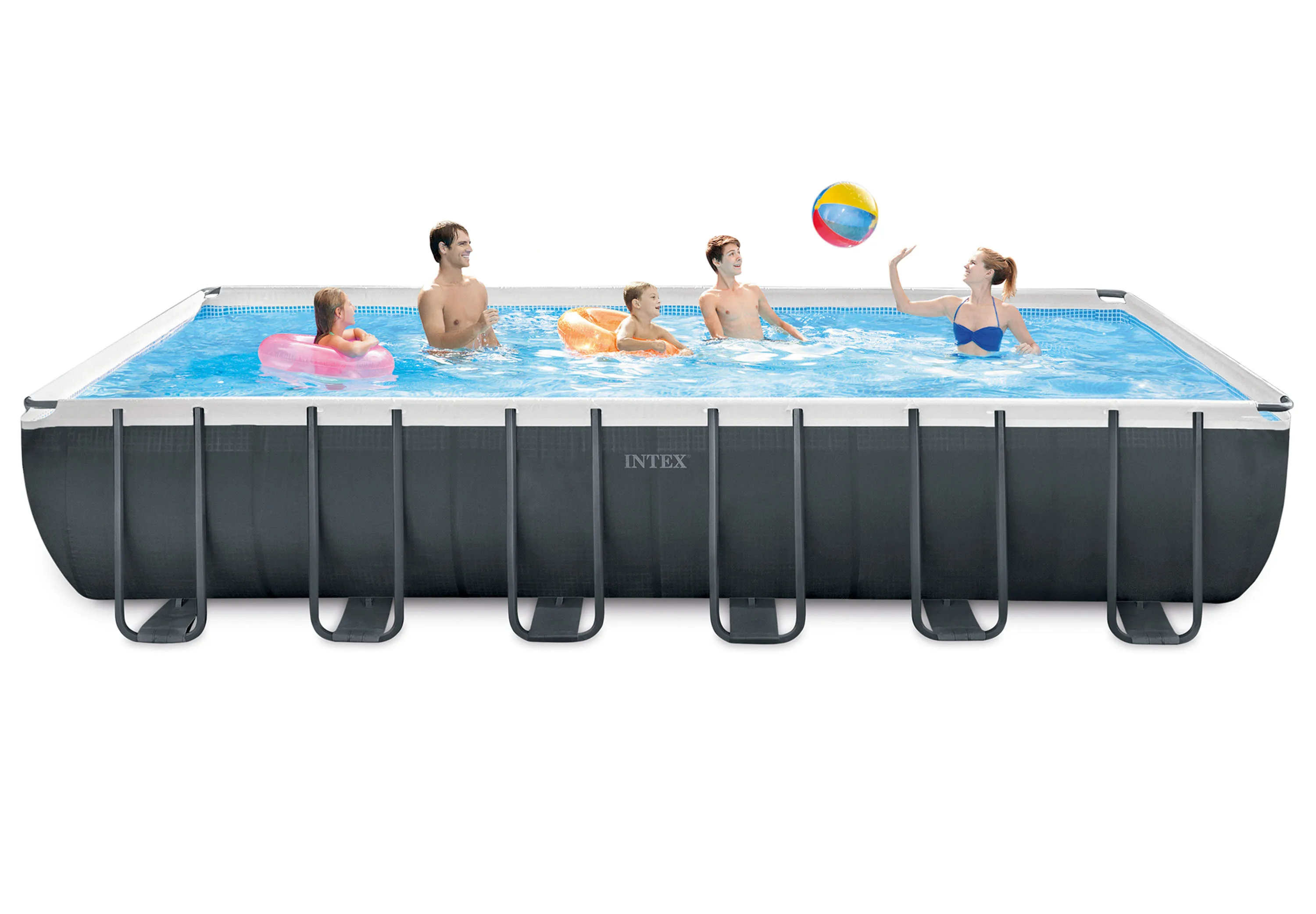 Intex 26364 24FT ULTRA RECTANGULAR Pools Swimming Outdoor Swimming Pool Ground