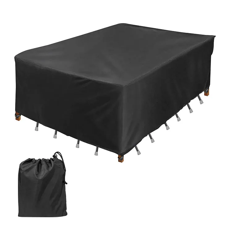 Rectangle Garden Outdoor Patio Furniture Table Cover Waterproof Heavy Duty 600d 
