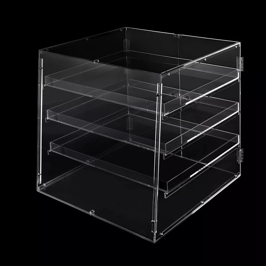 Bread Dessert Display Bakery Box case Stand Acrylic Risers for Food ...