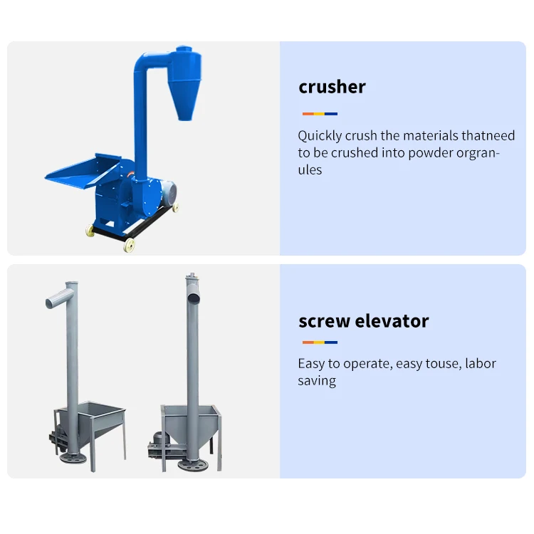 1000kg/h Customization Complete Fertilizer Pellet Small Chicken Food Granules Animal Feed Granulate Production Line For Sale