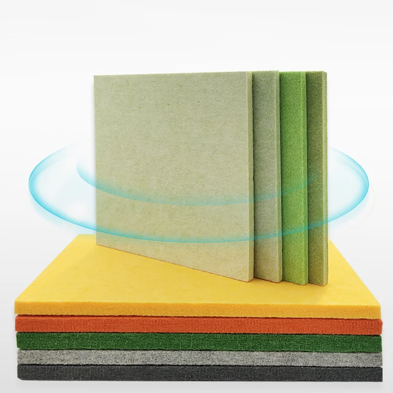 9mm 12mm Polyester Fiber Sound Absorption Panel Polyester Fiber Sound