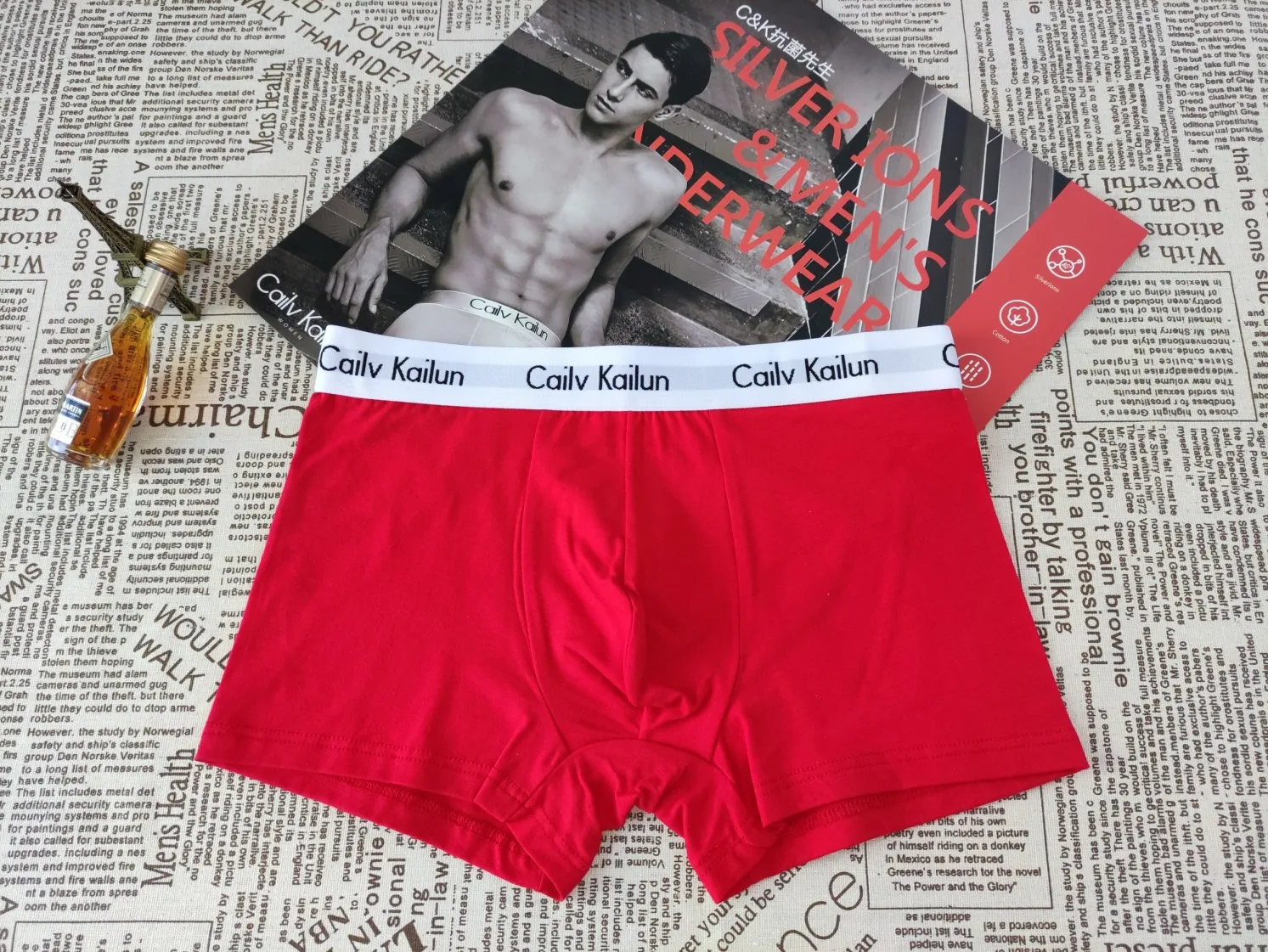 Hot Sale High Quality Underwear For Men Cotton Shorts Breathable Solid