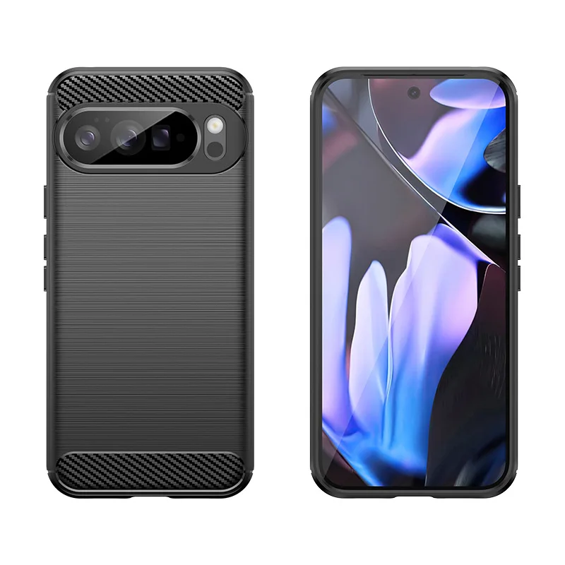 product fashion soft tpu carbon fiber phone cover forgoogle pixel 9 pro shockproof  mobile phone case for google pixel 9 pro xl  8 pro-6