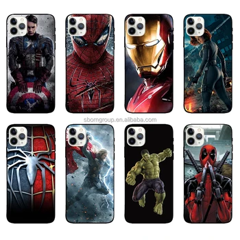 Marvel Mobile Phone Case for iPhone 16 15 14 Pro Max Custom Phone Cover for iPhone 13 12 11 Iron Man Captain Phone Case