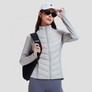 Winter Lightweight Women's Plus Size Coat Outdoor Goose Jacket Waterproof Woven Standard Satin Down Jackets