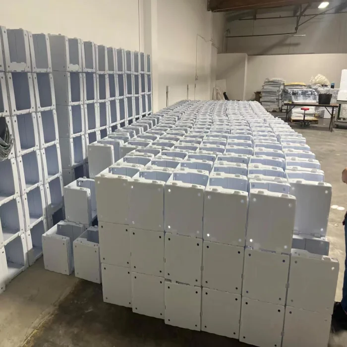 Free Samples Customized Corflut Foldable Stackable Plastic Storage Warehouse Picking Boxes & Bins Snap Folding Storage Box