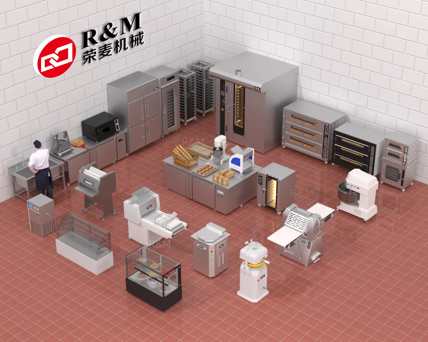 RM New Bakery Small Cake Bread Making Production Line Manufacturing Food Machines for Small Business Ideas at Home Opportunities