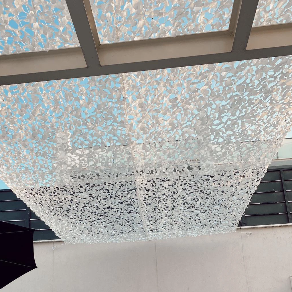 Camouflage Screening System White Camo Netting