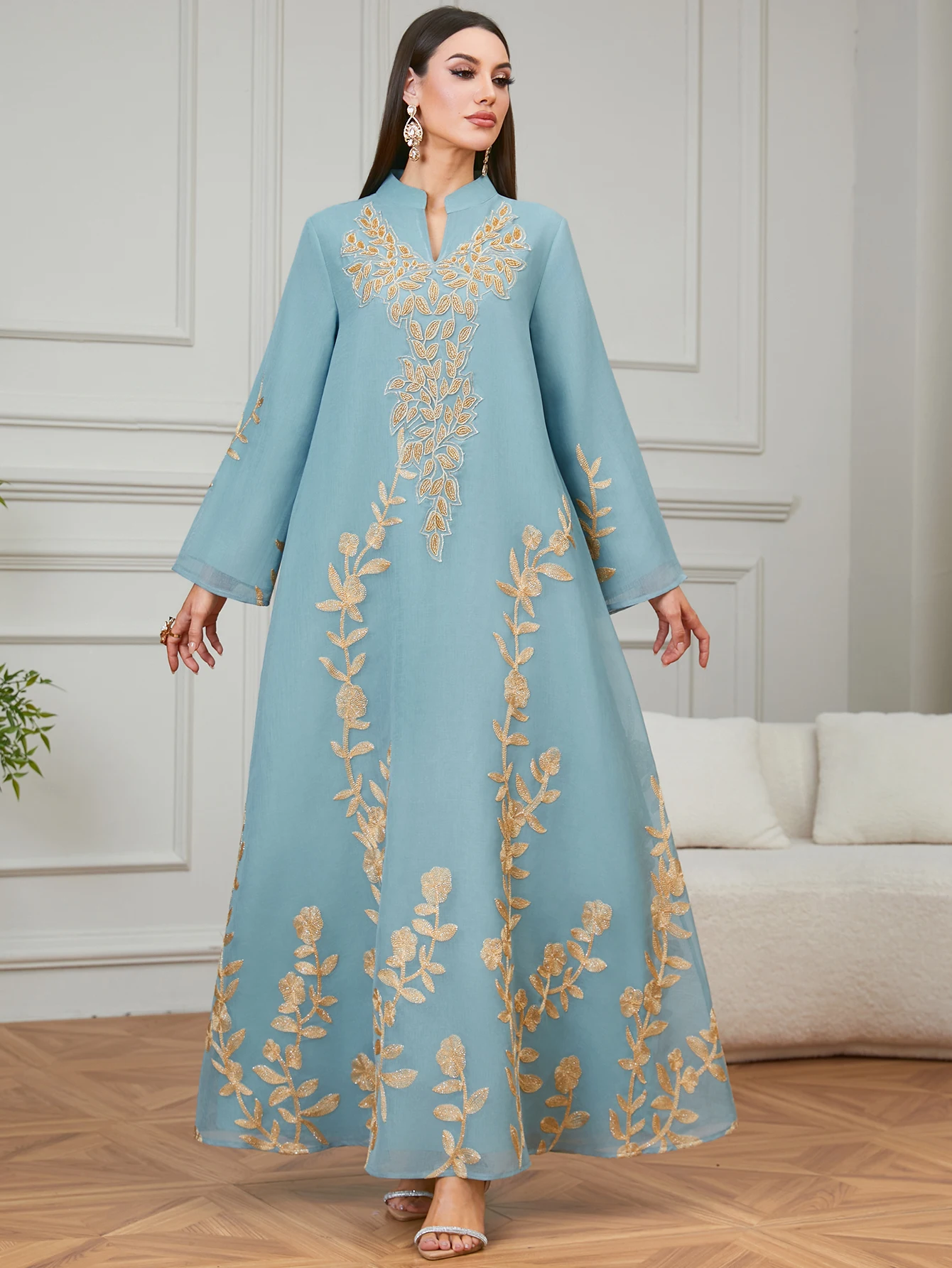 Arab Ladies Muslim Long Abaya Dress Elegant Dubai Women Jalabiya Hot Sale  High Quality Islamic Embroidered Robe for Ramadan Eid| Alibaba.com