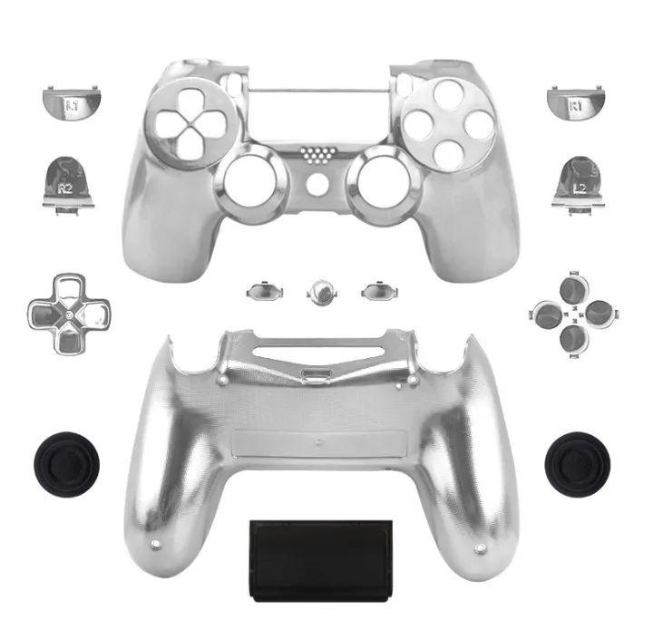 PlayStation4 - chrome　REASNOW PS4 Controller Replacement Shell - Full Set Mod Kit