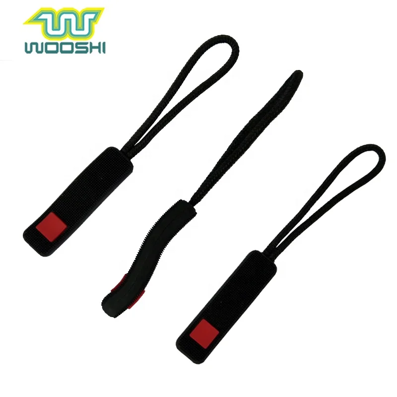 Натяжной шнур для молнии с логотипом на заказ рюкзака спорта открытом воздухе резиновый пулер