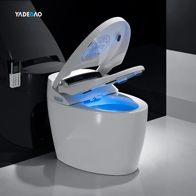 Hot Auto Sensor Flush Open Electric Intelligent Toilet Wc Electric Smart Seat Toilet With Bidet Function