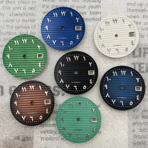 OEM Custom Logo New 30.5MM Improved Arabic Numerals Watch Dial Without Luminous Watch Face Suitable for NH35/NH36 Movement
