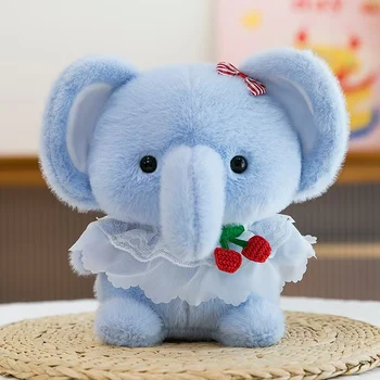 Cute Elephant Ragdoll Plush Toy Super Soft Hugging Sleeping Doll Couple for Birthday Stress Relief Valentine's Day Gift ODM
