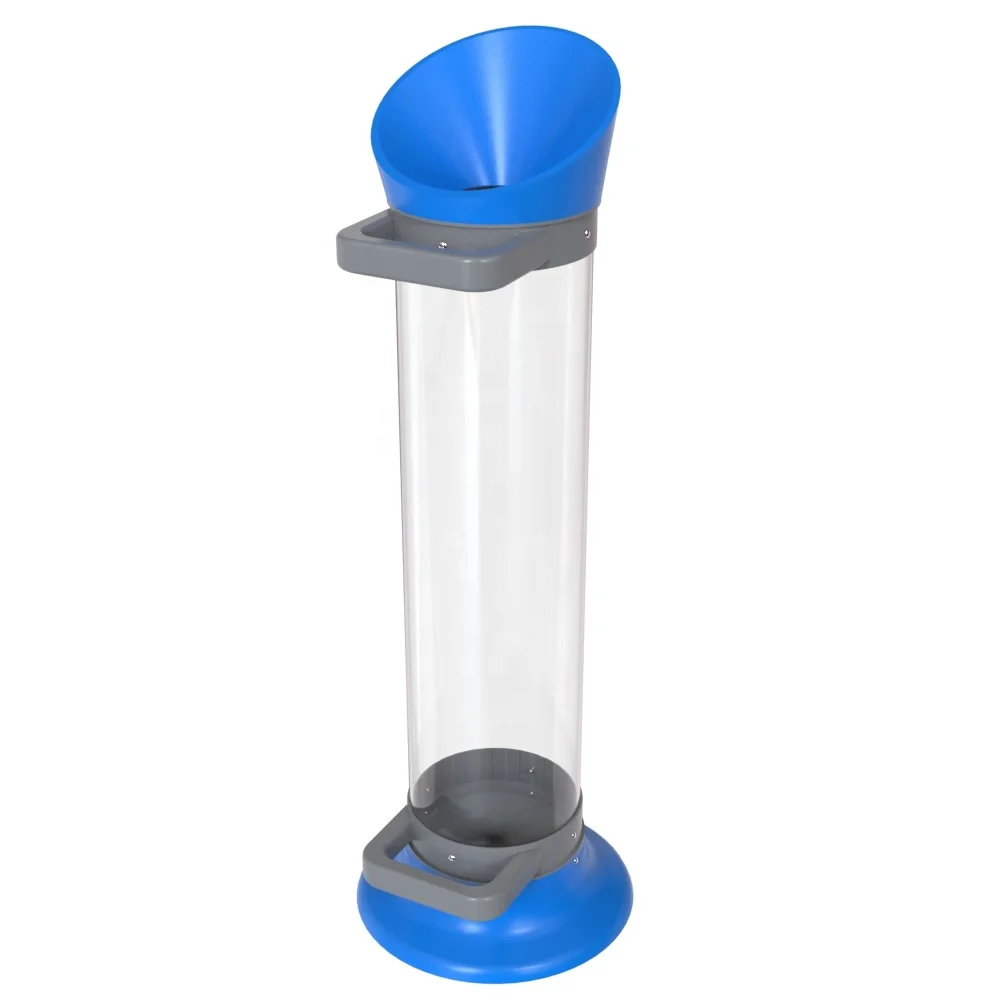Custom 20L Transparent Battery Recycling Bin Battery Disposal Collection Waste Bin for Business