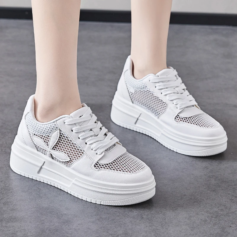Height Increasing Hidden Heel Sneakers For Women, Size 31-43, Oem