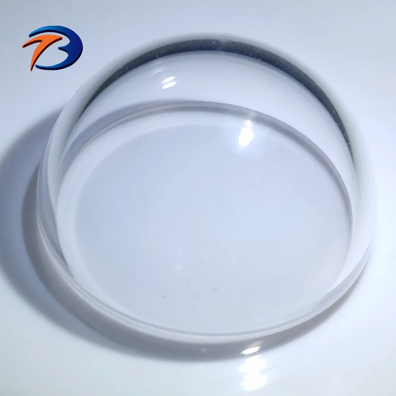 High Transmission Quartz Material BK7 Spherical Glass Dome