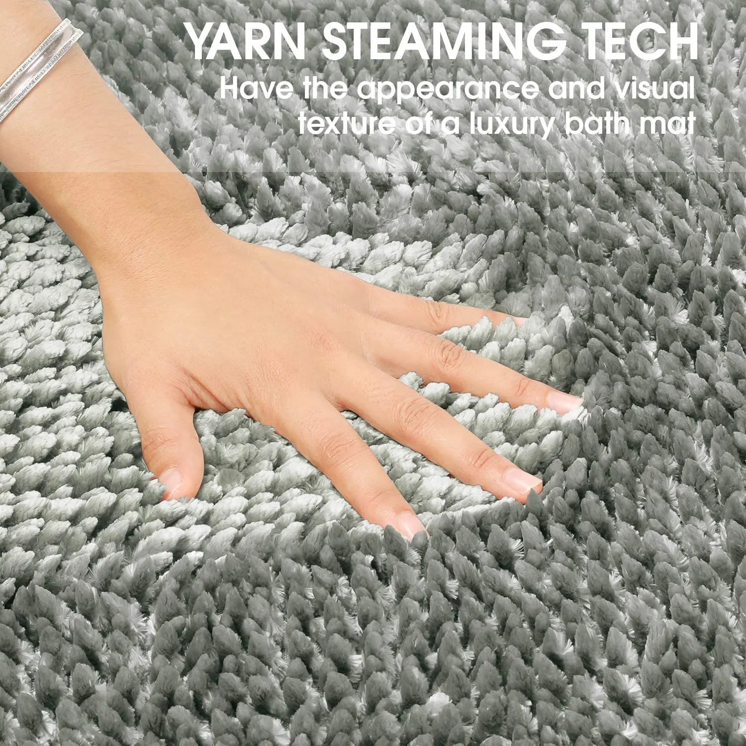 Luxury Chenille Bath Mats - Soft, Absorbent, and Non Slip