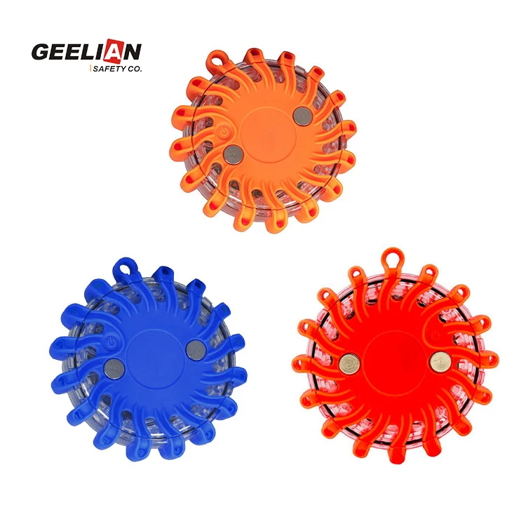 ПВХ и АБС-пластика безопасности 6 светодиодный предупредительный дорожный знак управление ручной с LED подсветкой Красный мигающий/Устойчивый светящаяся палочка/дорожные гибкий пал