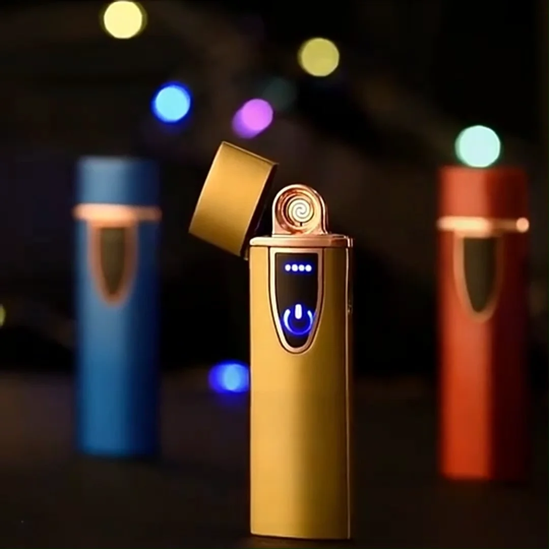 Factory Wholesale Zinc Alloy USB Rechargeable Lighter Electronic Charging Cigarette Lighters