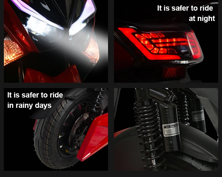 CKD SKD 12inch 2700W 85km/h Speed Adult Eec Electric Motorcycle Racing Fast Scooter Electric Scooter Moped for Sale