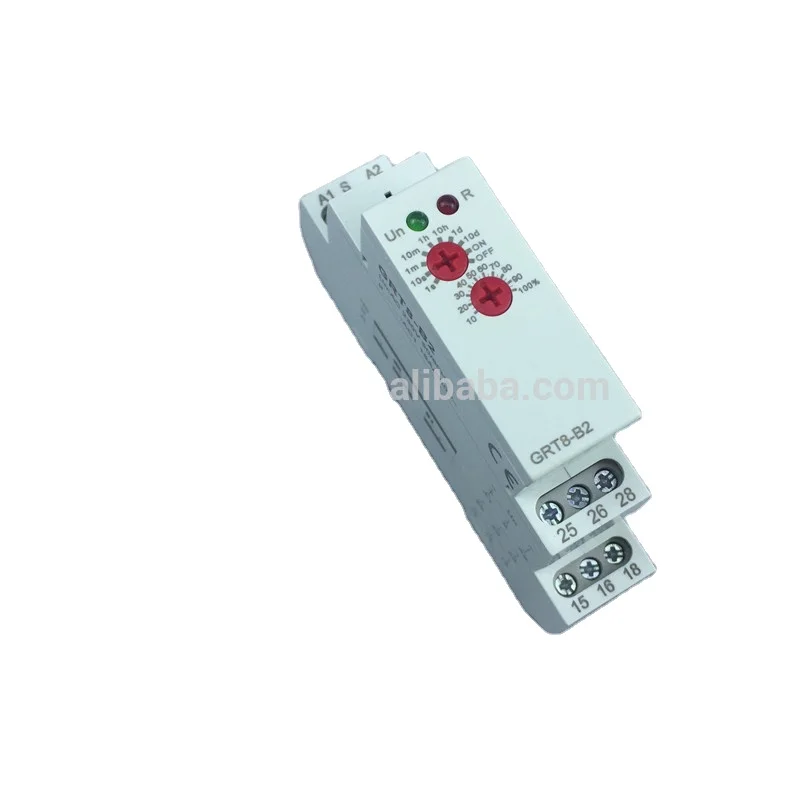 GRT8-B2 Time Relay Control Single Function DIN Rail Mount AC/DC12-240V 