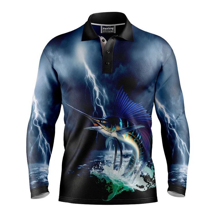 custom fishing jersey sublimation fishing shirts