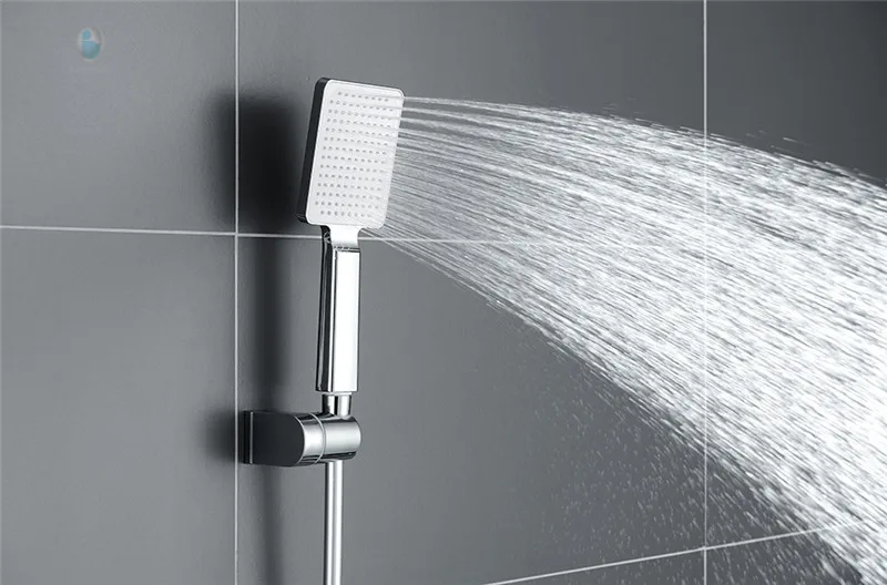 Sistema De Ducha KALOG Con Boquilla De Lluvia | Grifo Montado En Pared Para Bañera, Acabado Cromo, 12 Pulgadas