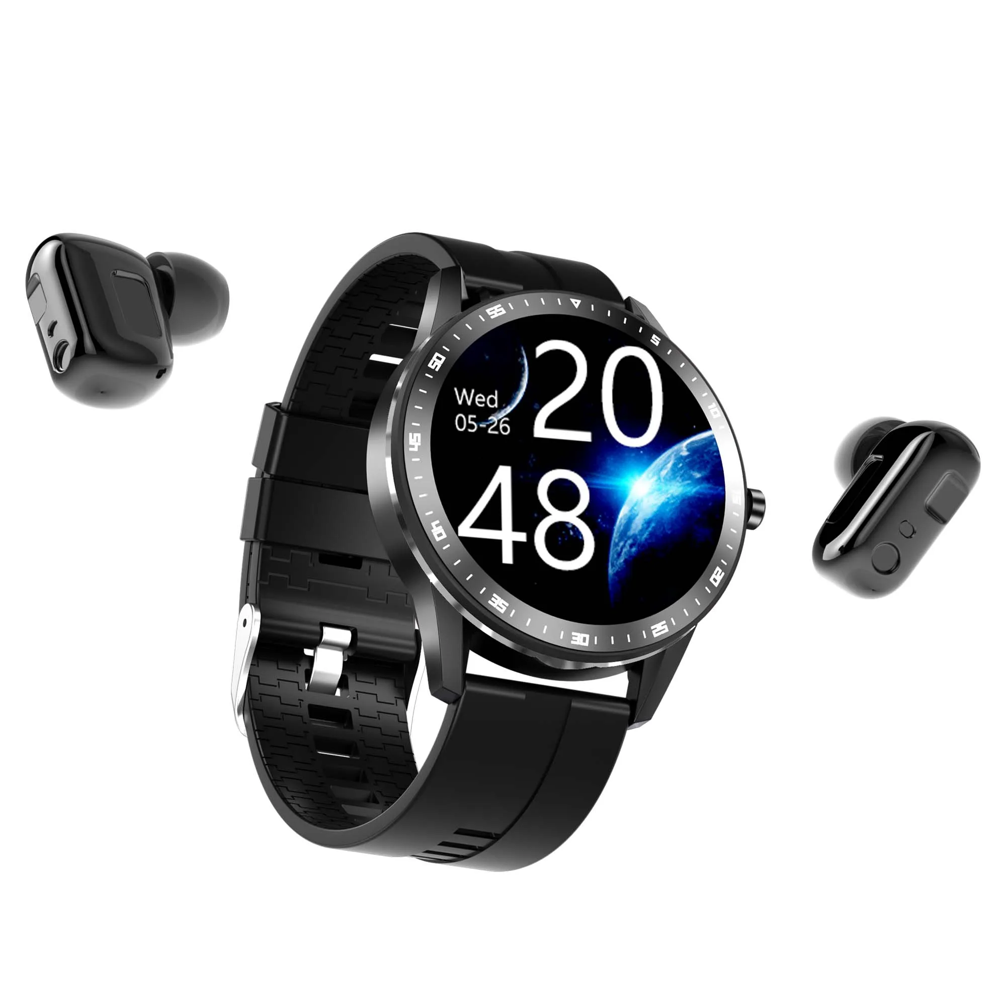 2 in 1 Best Smart Watch Rosh Smartwatch Custom logo Big Screen Smart bluetooth Headset Watch Charm Bracelet Watches