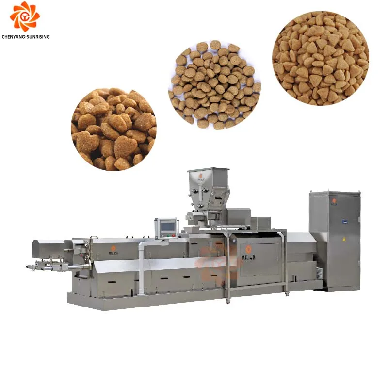 Jinan Chenyang Dog Snacks Machine Dog Food Extruder Extruded Dry Pet Food Production Line