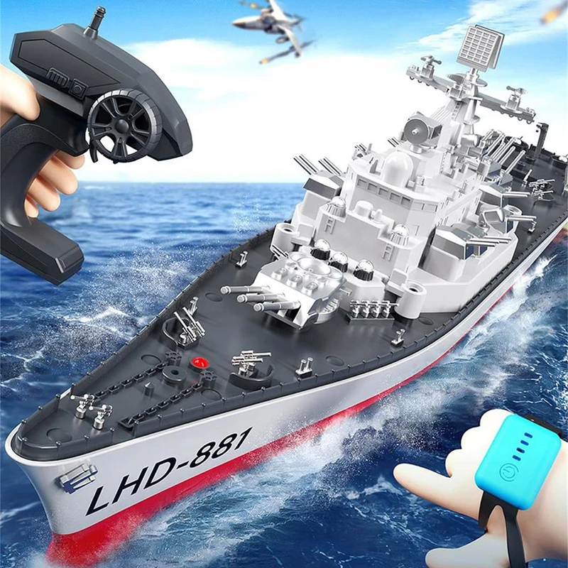 現状品 1/360 ラジコンモデルシリーズ SERIES BATTLE SHIP 1:390 Scale Electric RC Battleship Toy for Kids & Remote