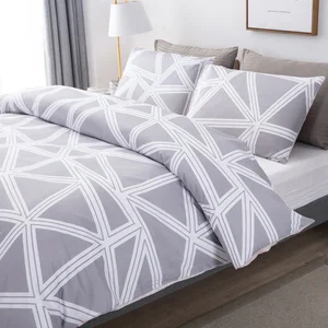 China Direct Sale 3 Pieces Luxury 100% Egyptian Cotton Bedding Sheet Set With 1 Duvet Cover 2 Pillowcase