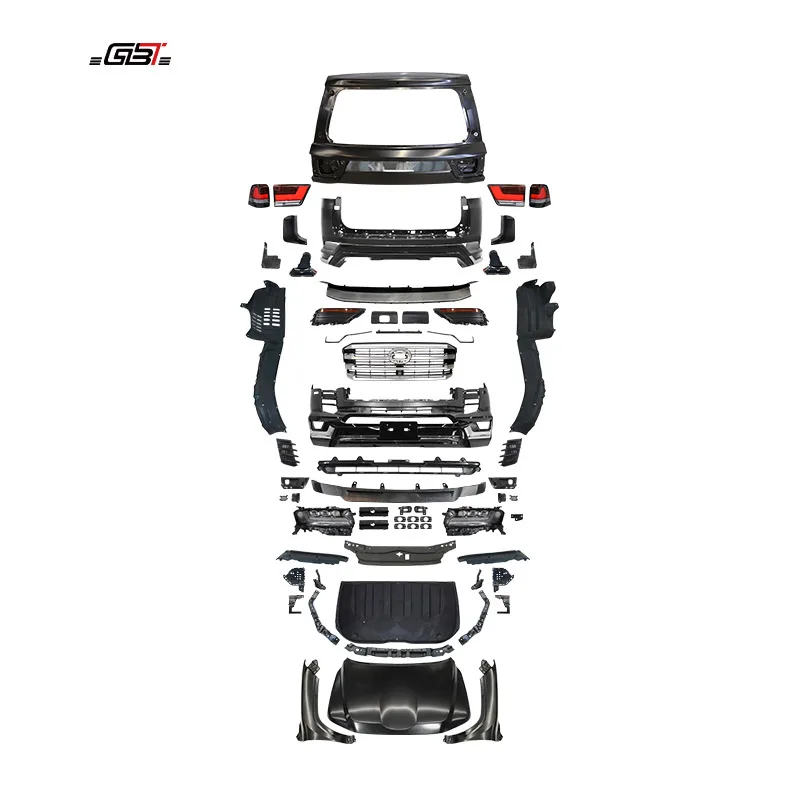 GBT Popular Land Cruiser 200 to LC300 Bumper Headlight Body Kit Tuning Parts for 2008-2020 Toyota LC200 Upgrade Conversion Kit