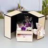 Pink double open surprise box little angel purple