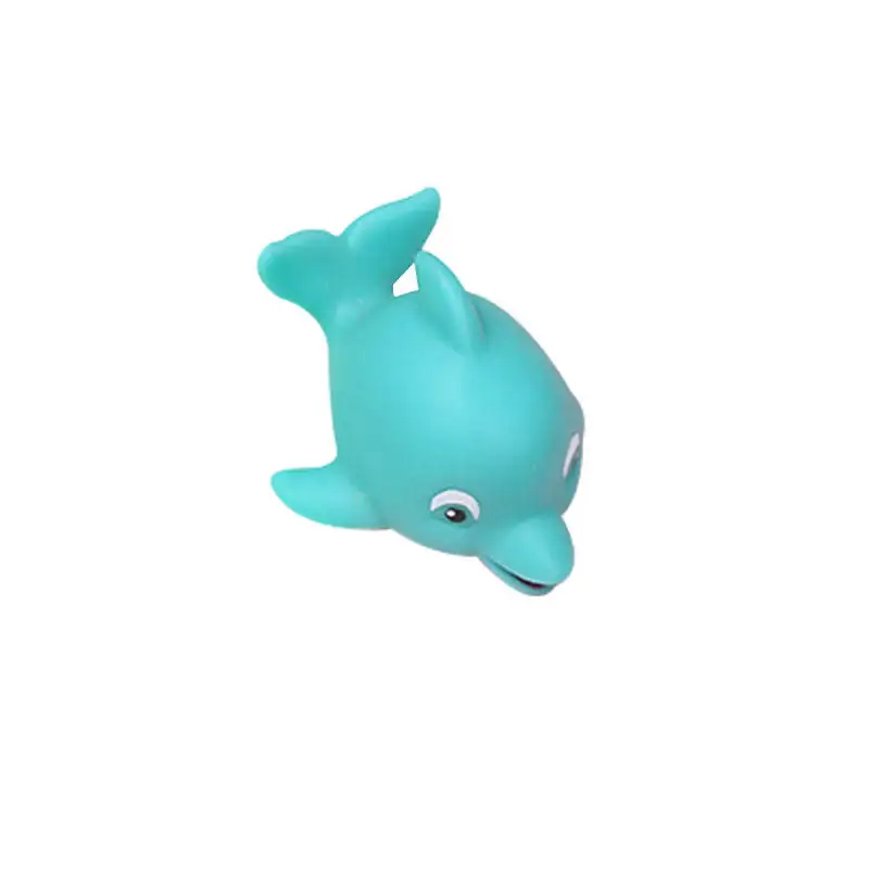 Chinese Factory Custom Waterproof Water Squirting Dolphins Shower Cute Floating Funny Animal Baby Bath Squirt Dolphin Toy