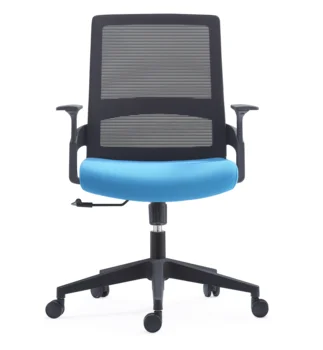 Simple Hot Selling office furniture blue mesh chair middle back chair for home and office
