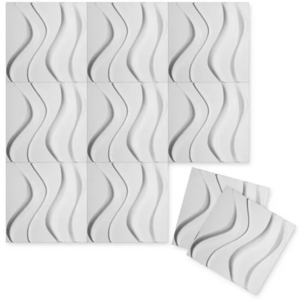 Interior and Exterior Decorative Plastic 3d Wall Tile Wall Panel 3d