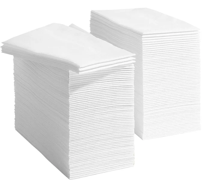 Одноразовые бумажные полотенца для рук которые напоминают льняные салфетки-белые одноразовые гостей салфетки ванной комнаты