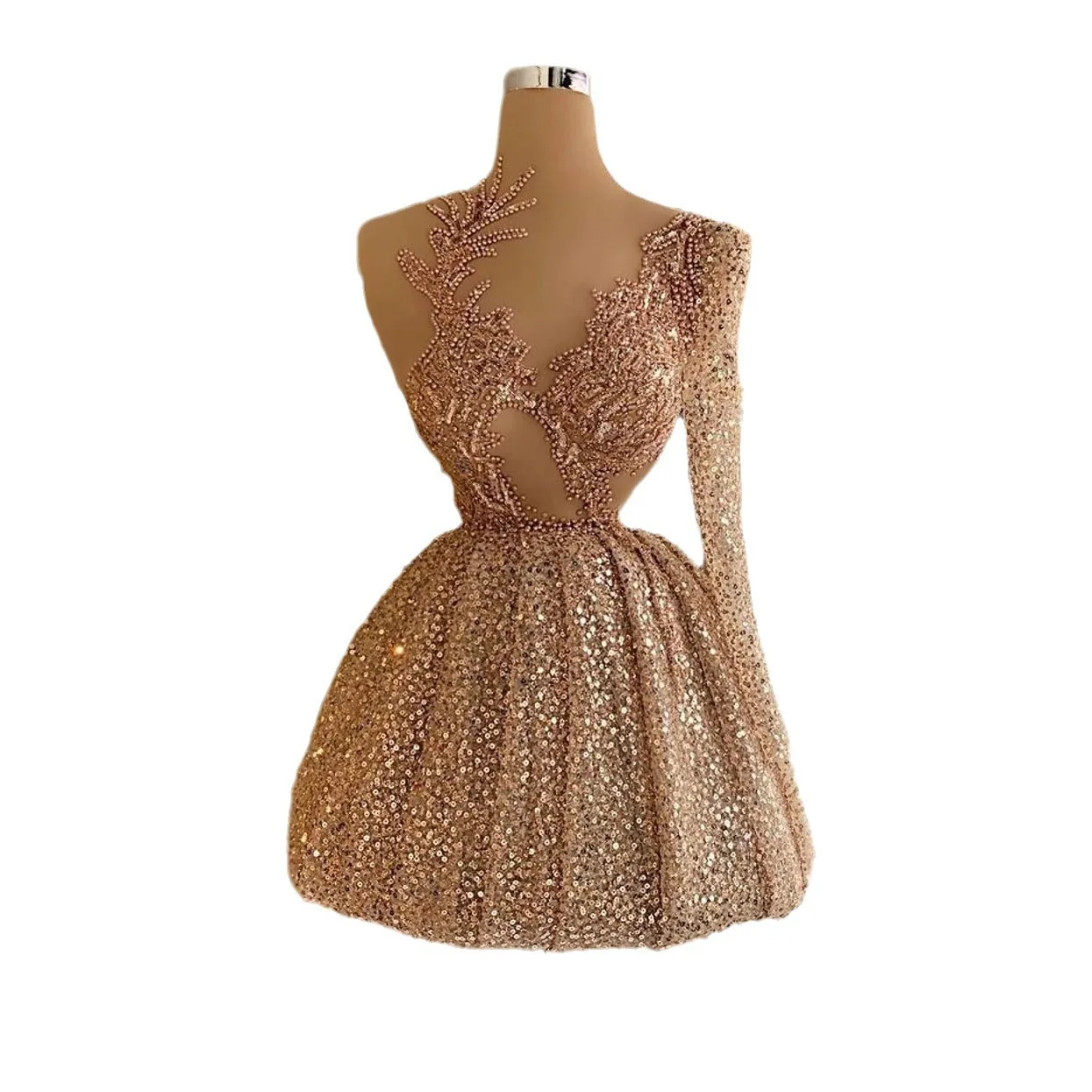 S00174L European Elegant A-Line Evening Dress with Sequins Cross-Border  Fashion Short Daily Wear and Red Carpet Evening Dress| Alibaba.com