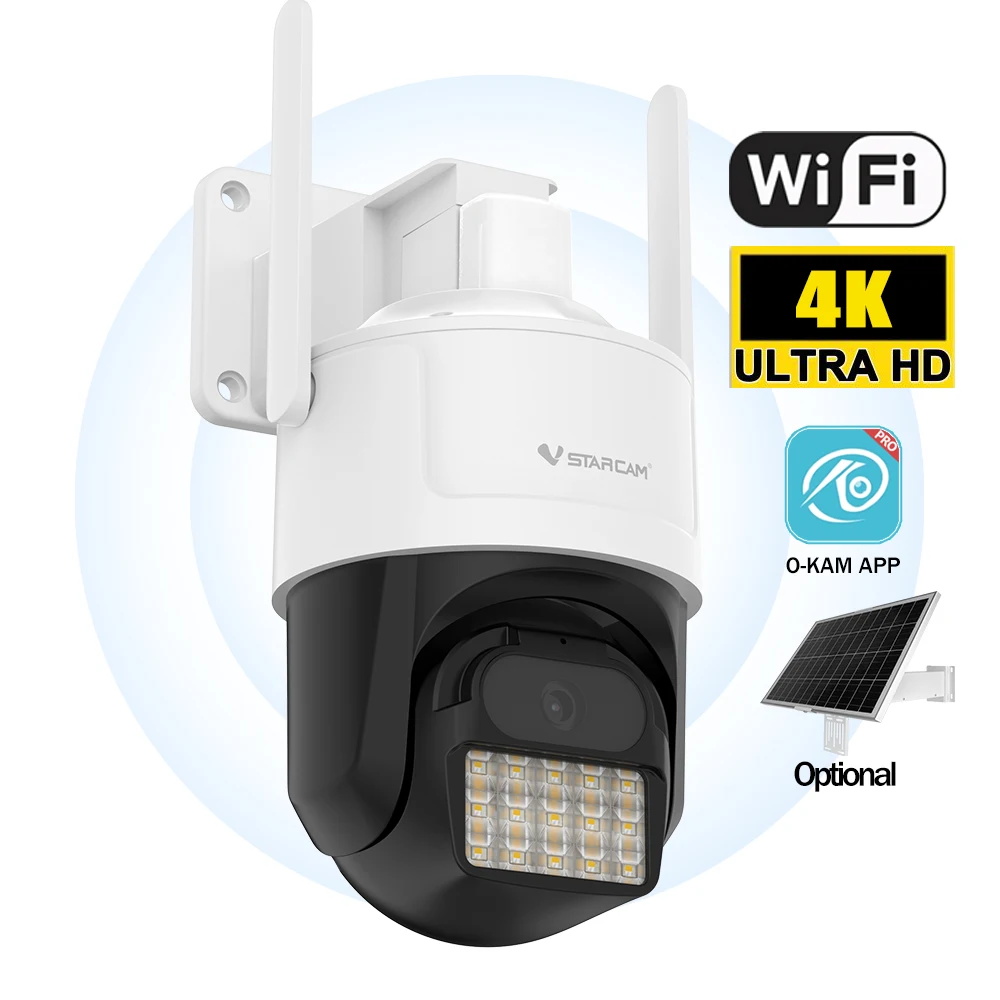 VSTARCAM CS610Q Full Color Network Camera OKAM Pro App Support Sd Card PTZ Camera Wifi 8MP IP Camera